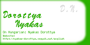 dorottya nyakas business card